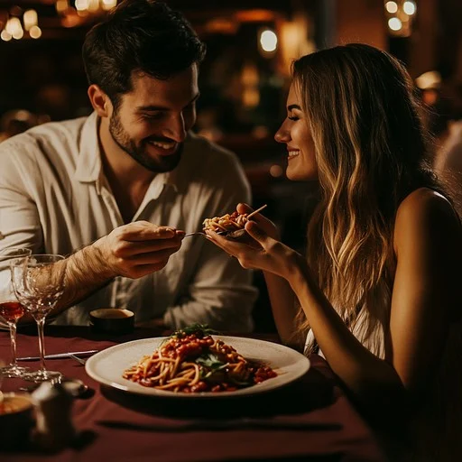 engaged couple having romantic date night birmingham wedding venue